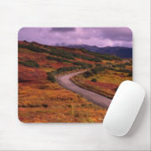 Straßen-Wicklung durch Hügel in Denali Mousepad (Mit Mouse)