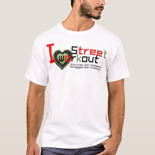 Straßen-Workout und Fitness T-Shirt (Vorderseite)