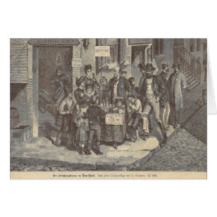 Straßen-Zahnarzt des 19. Jahrhundertsin New York -