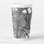 Straßen zu Überall 17 Unzen hoch Milchtasse (Vorderseite)