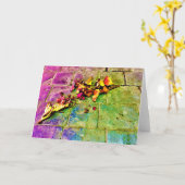 Straßenansicht / Kunst, Karte (Gelbe Blume)