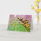 Straßenansicht / Kunst, Karte (Gelbe Blume)