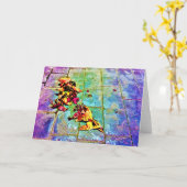 Straßenansicht / Kunst, Karte (Gelbe Blume)