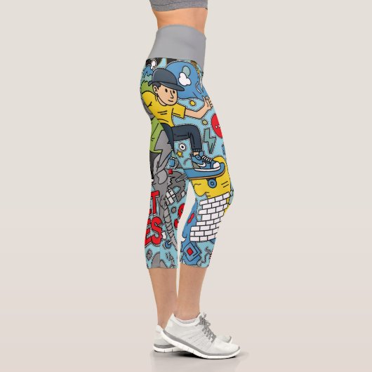 Straßenatmosphäre Capri Leggings (Rechts)