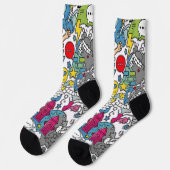 Straßenatmosphäre Socken (Linkes Detail)