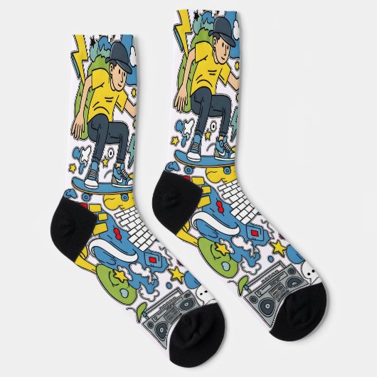 Straßenatmosphäre Socken (Rechts)
