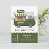 Straßenbäckerei für LKW Einladung (Stehend Vorderseite)