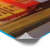 Straßenbahn, ab an Arbeit Poster (Ecke)