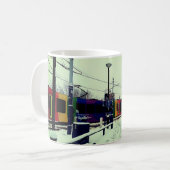 Straßenbahn, an der Brücke Kaffeetasse (Vorderseite Links)