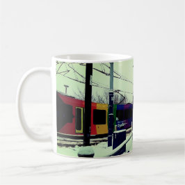 Straßenbahn, an der Brücke Kaffeetasse