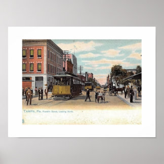 Straßenbahn auf der Franklin St., Tampa, Florida V Poster