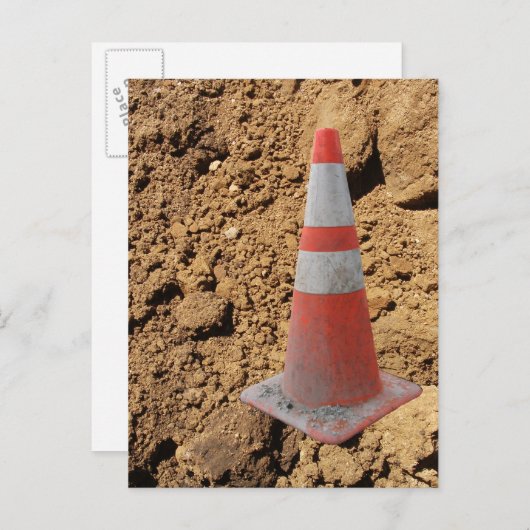 Straßenbahn, Bauschutzwand Postkarte (Vorne/Hinten)