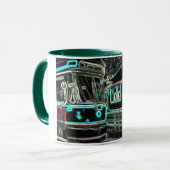 Straßenbahn bei Eisenbahn stn Kleine Combo Tasse G (Vorderseite Links)