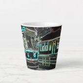 Straßenbahn bei Eisenbahn stn Kleine Latte-Tasse Milchtasse (Vorderseite)