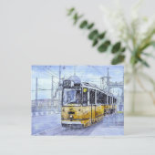 Straßenbahn Budapest, Ungarn Postkarte (Stehend Vorderseite)
