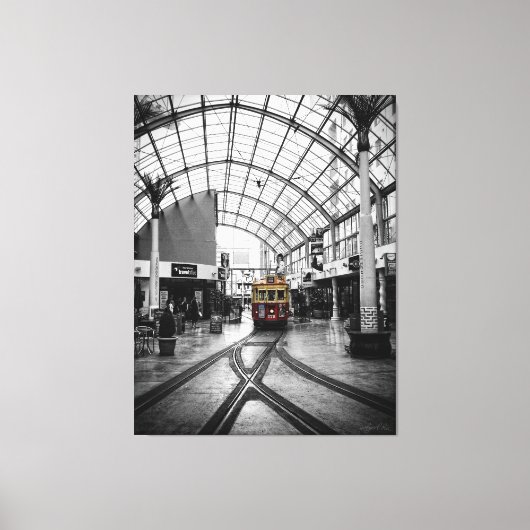 Straßenbahn: Christchurch New Zealand Leinwand (Vorderseite)