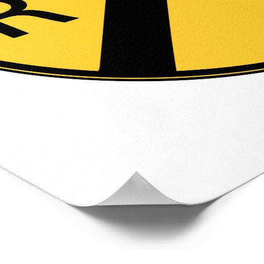 Straßenbahn-Grenzübergang Poster (Ecke)