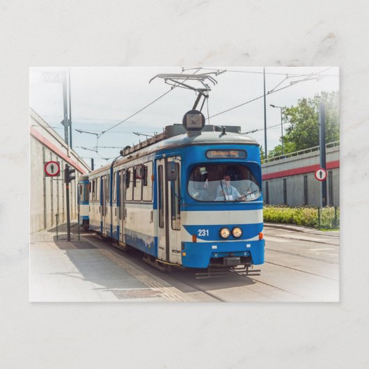 Straßenbahn in Krakau, Polen Postkarte (Vorderseite)