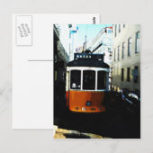 Straßenbahn in Lissabon Postkarte (Vorne/Hinten)