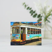 Straßenbahn in Lissabon Postkarte (Stehend Vorderseite)
