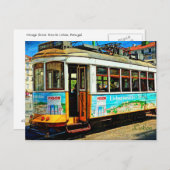 Straßenbahn in Lissabon Postkarte (Vorne/Hinten)