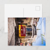 Straßenbahn Lissabon Postkarte (Vorne/Hinten)