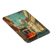 Straßenbahn Lissabon: Vintager Charme Magnet (Rechte Seite)