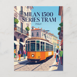Straßenbahn Milano 1500 Serie Italien Postkarte