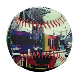 Straßenbahn, mit Brücke Baseball