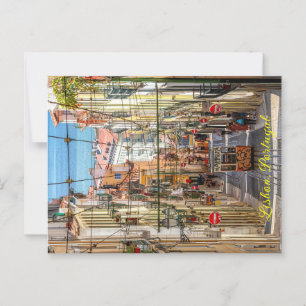 Straßenbahn mit Grafitti, Lissabon, Portugal Postkarte