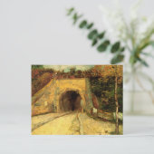Straßenbahn mit U-Bahn & Viadukt Van Gogh Kunstvol Postkarte (Stehend Vorderseite)