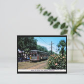 Straßenbahn, New Orleans Vintag Postkarte (Stehend Vorderseite)