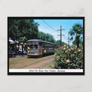 Straßenbahn, New Orleans Vintag Postkarte