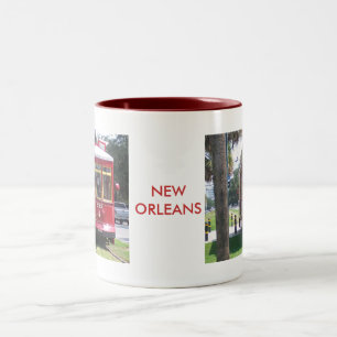Straßenbahn New Orleans Zweifarbige Tasse