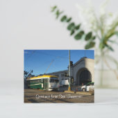 Straßenbahn, Pier 1 Postkarte (Stehend Vorderseite)
