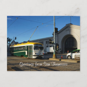 Straßenbahn, Pier 1 Postkarte