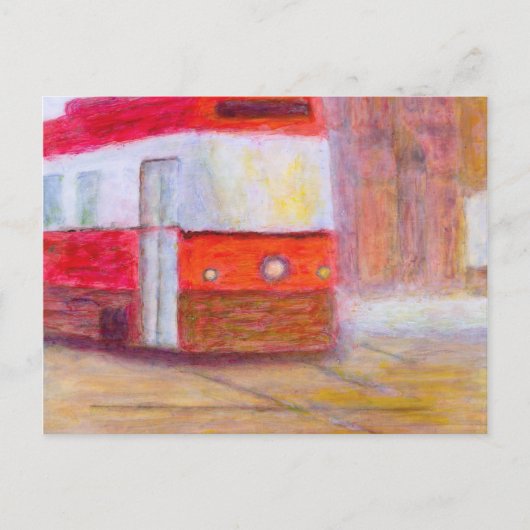 Straßenbahn, Postkarte (Vorderseite)