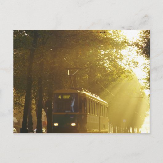 Straßenbahn Postkarte (Vorderseite)