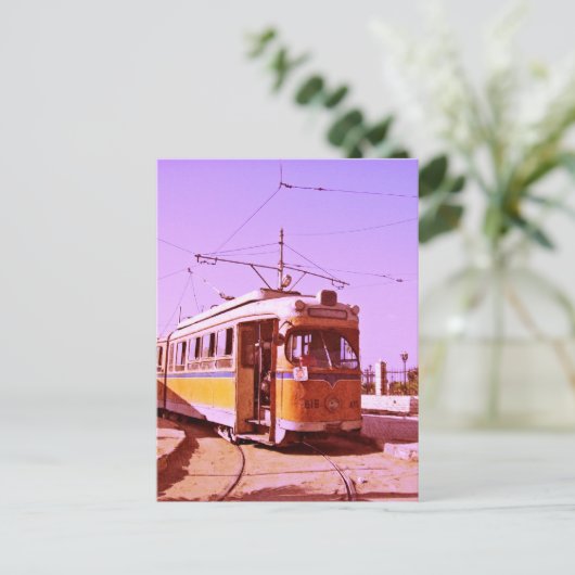 Straßenbahn Postkarte (Stehend Vorderseite)