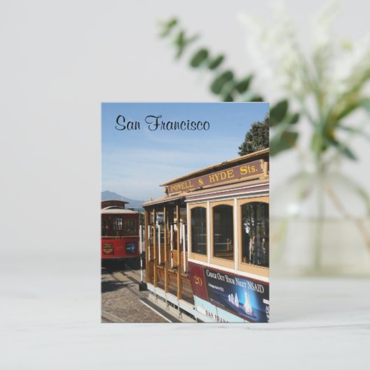 Straßenbahn Postkarte (Stehend Vorderseite)