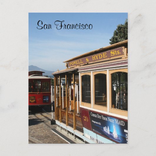 Straßenbahn Postkarte (Vorderseite)