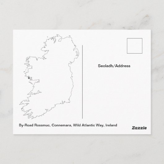 Straßenbahn, Rossmuc Postkarte (Rückseite)