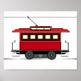 Straßenbahn-Trolley Straßenbahn Kinder Décor Print Poster