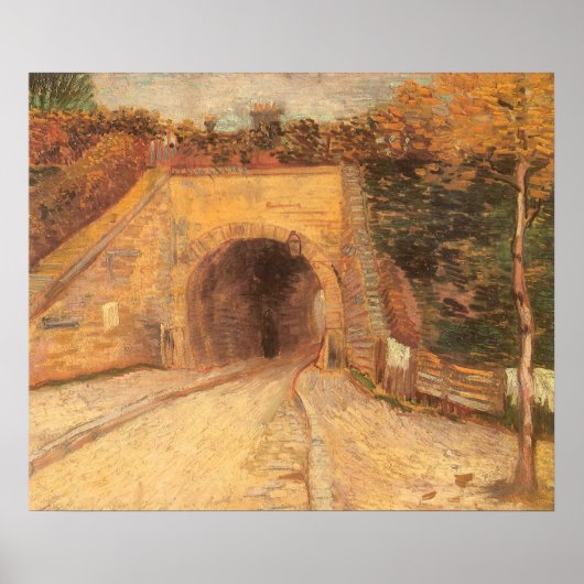 Straßenbahn U-Bahn, Viadukt von Vincent van Gogh Poster (Vorne)
