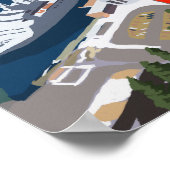 Straßenbahn über Juneau, Alaska Poster (Ecke)