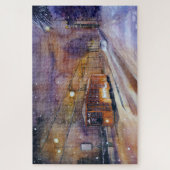 Straßenbahn und Schnee Puzzle (Vertikal)