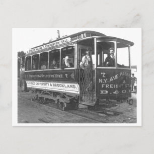 Straßenbahn Washington D.C. Vintage 1890 Postkarte