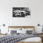 Straßenbahnen in Manchester, c.1900 Leinwanddruck (Insitu (Schlafzimmer))