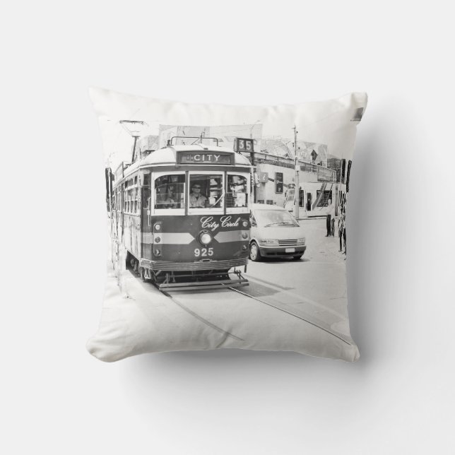 Straßenbahnen Kissen (Vorderseite)