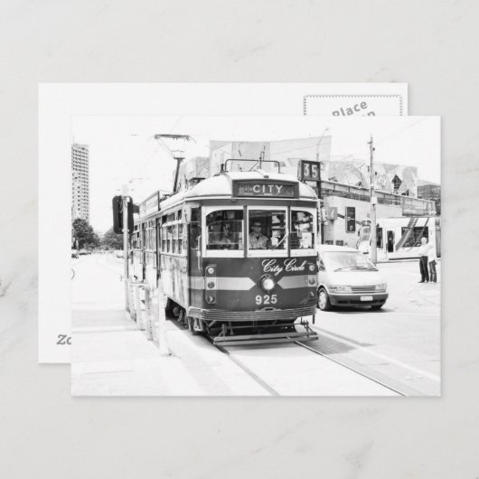 Straßenbahnen Postkarte (Vorne/Hinten)